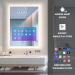 Smart Anti-Fog Vanity Mirror with Touch Display