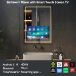 Smart Bathroom Vanity Mirror with Touch Screen