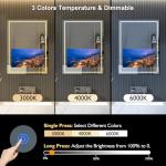 Smart Bathroom Vanity Mirror with Touch Screen