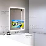 Smart Anti-Fog Vanity Mirror with Touch Display