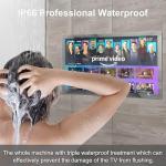 32" 4K Smart Bathroom Mirror TV with Voice Control