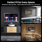 32" 4K Smart Bathroom Mirror TV with Voice Control