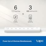 Tapo Smart Wi-Fi Power Strip with 6 Outlets