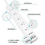Smart Plug Power Strip with USB and Voice Control