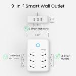 Smart Plug Outlet Extender with USB Ports