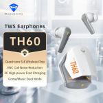 Machenike TH60 Wireless Gaming Earbuds with Noise Cancelling