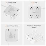 TESSAN 8 Outlet Power Strip with USB Ports