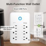 GHome Smart Plug Surge Protector with USB Ports