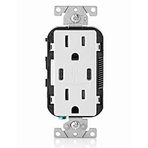 Leviton 30W In-Wall USB Type-C Charger