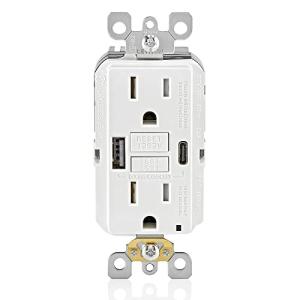 Leviton 15A SmartlockPro GFCI USB Wall Charger