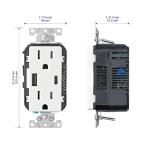 Leviton USB In-Wall Charger and Tamper-Resistant Outlet