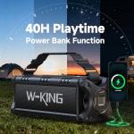 W-KING 90W Waterproof Bluetooth Speaker for Outdoors