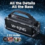 W-KING 90W Waterproof Bluetooth Speaker for Outdoors