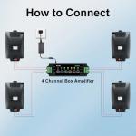 Herdio 6.5-Inch Outdoor Bluetooth Speakers with Amplifier