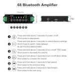 Herdio 6.5-Inch Outdoor Bluetooth Speakers with Amplifier