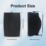 Herdio 6.5-Inch Outdoor Bluetooth Speakers with Amplifier