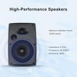 Herdio 6.5-Inch Outdoor Bluetooth Speakers with Amplifier