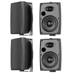 800W Waterproof Bluetooth Outdoor Speaker System - 4 Pack