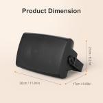 800W Waterproof Bluetooth Outdoor Speaker System - 4 Pack