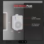 Pyle 3-Way Wall Mount Indoor/Outdoor Speakers Set