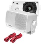 PYLE 3.5" Outdoor Speakers & 200W Receiver Set