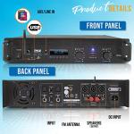 Pyle 2000W Bluetooth Power Amplifier for Home Audio
