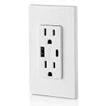 Leviton USB In-Wall Charger and Tamper-Resistant Outlet