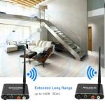 Tendak Wireless Audio Transmitter & Receiver, 160 ft Range