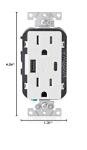 Leviton USB In-Wall Charger and Tamper-Resistant Outlet