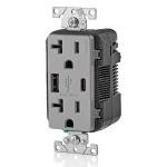 Leviton USB In-Wall Charger with Tamper-Resistant Outlet