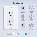 Geeni Smart WiFi In-Wall Outlet 4 Pack