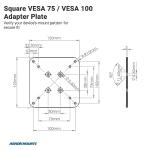 ARKON VESA Adapter Plate for TVs and Monitors
