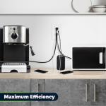 TOPGREENER 4.2A 3-Port USB Wall Outlet, 2-Pack