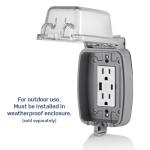 Leviton USB In-Wall Charger with Outlet, White