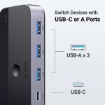 UGREEN 4-Port USB 3.0 Switch for Two Computers