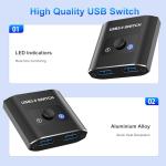 USB 3.0 Bi-Directional Switch for 2 Computers