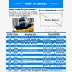 27-Inch Monitor Sunshade for Various Brands