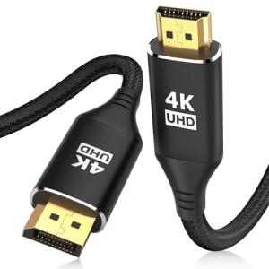 25FT DisplayPort to HDMI 4K High Speed Cable