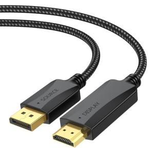 4 Feet 4K DisplayPort to HDMI Cable