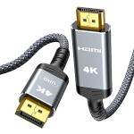 4K DisplayPort to HDMI Cable - 6.6ft Braided
