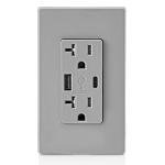 Leviton USB In-Wall Charger with Tamper-Resistant Outlet