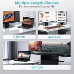 WARRKY 6FT 4K DisplayPort to HDMI Cable