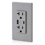 Leviton USB In-Wall Charger with Tamper-Resistant Outlet