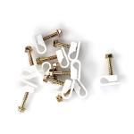 CIMPLE CO 50 Ribbed Cable Anchors & Clips Set