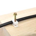 CIMPLE CO 50 Ribbed Cable Anchors & Clips Set