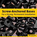 Slim 1x .6 Cable Tie Mounts, 100 Pack