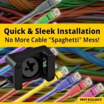 Slim 1x .6 Cable Tie Mounts, 100 Pack