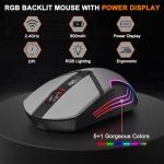 Wireless Gaming Keyboard & Mouse with RGB Lighting