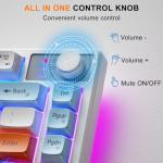 BlueFinger RGB Wireless Gaming Keyboard and Mouse Combo