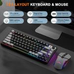 Wireless Gaming Keyboard & Mouse with RGB Lighting